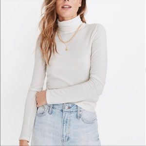 Ribbed Turtleneck Top